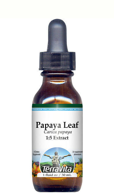 Papaya Leaf Glycerite Liquid Extract (1:5)