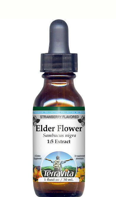Elder Flower Glycerite Liquid Extract (1:5)