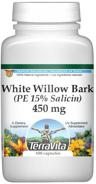 Extra Strength White Willow Bark (PE 15% Salicin) - 450 mg