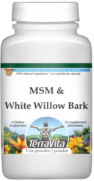 MSM and White Willow Bark Combination Powder