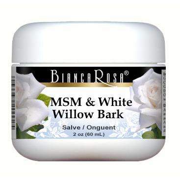 MSM and White Willow Bark Combination - Salve Ointment - Supplement / Nutrition Facts