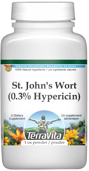 Extra Strength St. John's Wort (PE 0.3% Hypericin) Powder