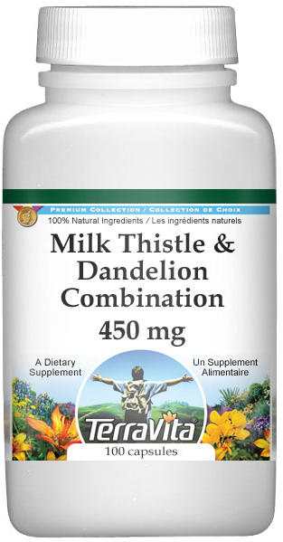 Milk Thistle and Dandelion Combination - 450 mg