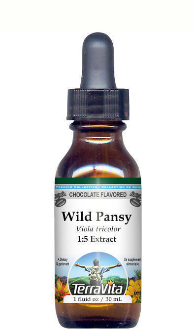 Wild Pansy (Violet, Viola tricolor, Heartsease) Glycerite Liquid Extract (1:5)