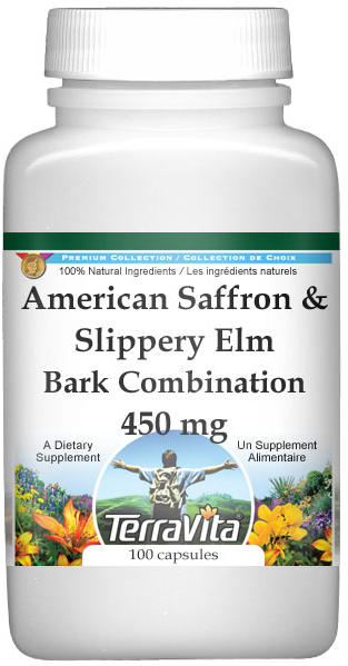 American Saffron and Slippery Elm Bark Combination - 450 mg
