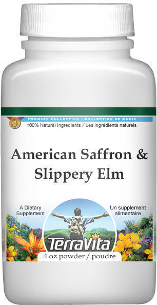American Saffron and Slippery Elm Bark Combination Powder