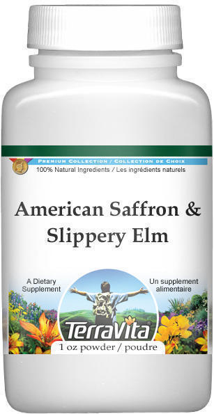 American Saffron and Slippery Elm Bark Combination Powder