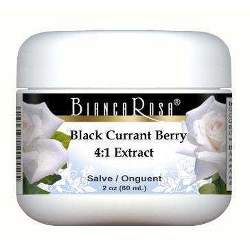 Extra Strength Black Currant Berry 4:1 Extract - Salve Ointment - Supplement / Nutrition Facts
