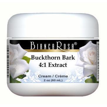 Extra Strength Buckthorn Bark 4:1 Extract Cream - Supplement / Nutrition Facts