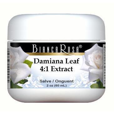 Extra Strength Damiana Leaf 4:1 Extract - Salve Ointment - Supplement / Nutrition Facts