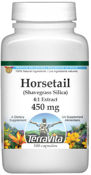 Extra Strength Horsetail (Shavegrass Silica) 4:1 Extract - 450 mg