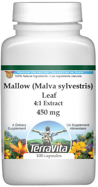 Extra Strength Mallow (Malva sylvestris) Leaf 4:1 Extract - 450 mg