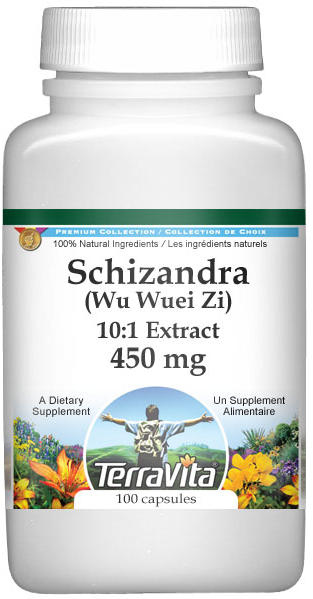 Extra Strength Schizandra (Wu Wuei Zi) 10:1 Extract - 450 mg