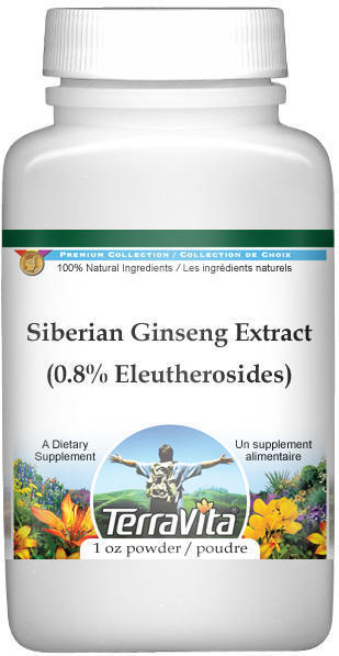 Eleuthero Extract (0.8% Eleutherosides) Powder
