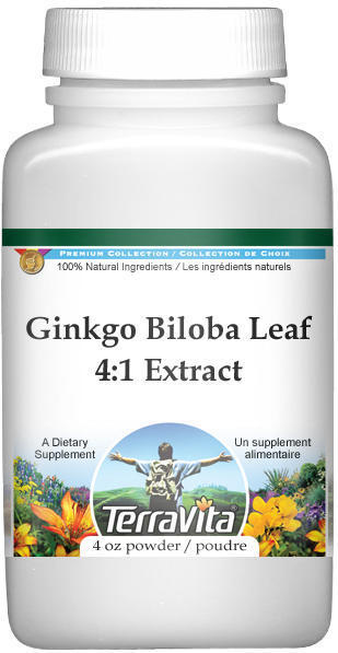 Extra Strength Ginkgo Biloba Leaf 4:1 Extract Powder