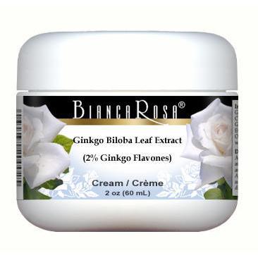 Ginkgo Biloba Leaf Extract (2% Ginkgo Flavones) Cream - Supplement / Nutrition Facts