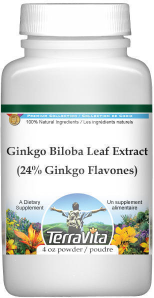 Ginkgo Biloba Leaf Extract (24% Ginkgo Flavones, 6% Terpene Lactones) Powder