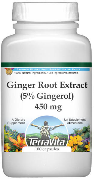 Ginger Root Extract (5% Gingerol) - 450 mg