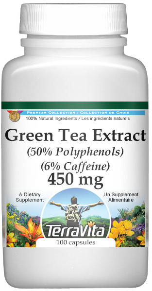 Green Tea Extract (50% Polyphenols) (6% Caffeine) - 450 mg