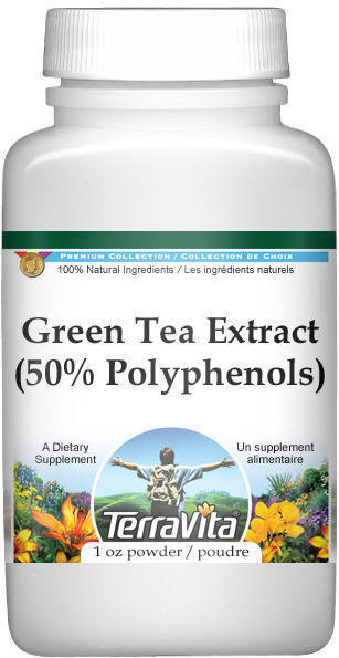 Green Tea Extract (50% Polyphenols) (2% Caffeine) Powder
