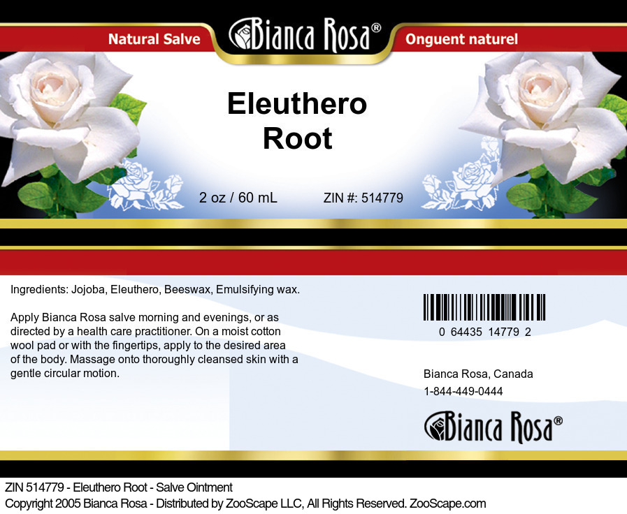 Eleuthero Root - Salve Ointment - Label