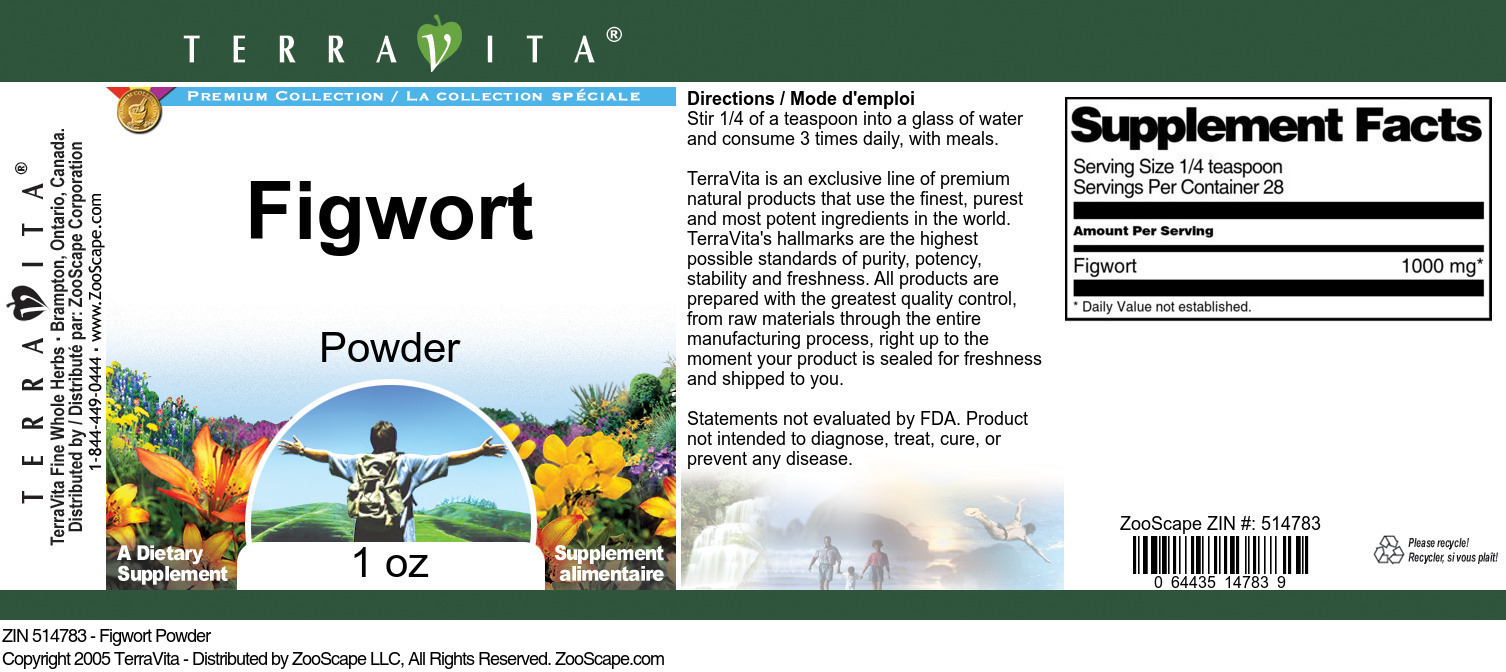 Figwort Powder - Label
