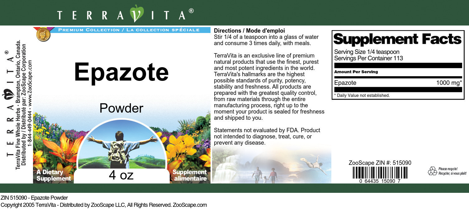 Epazote Powder - Label