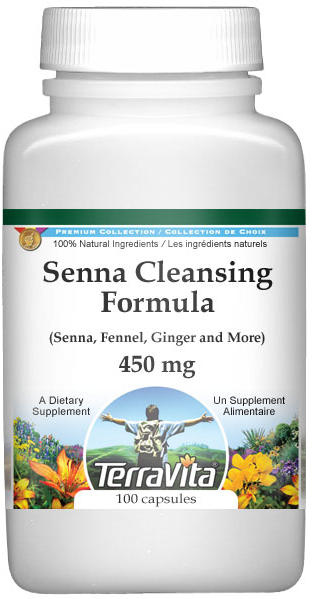 Senna Cleansing Formula - Senna, Fennel, Ginger and More - 450 mg