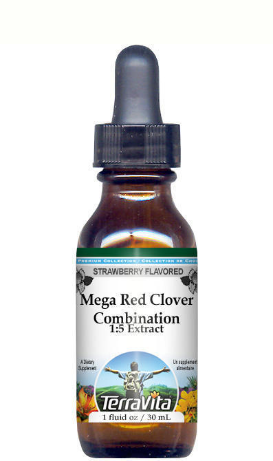 Mega Red Clover Combination Glycerite Liquid Extract (1:5)