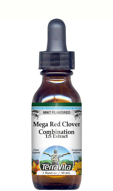 Mega Red Clover Combination Glycerite Liquid Extract (1:5)