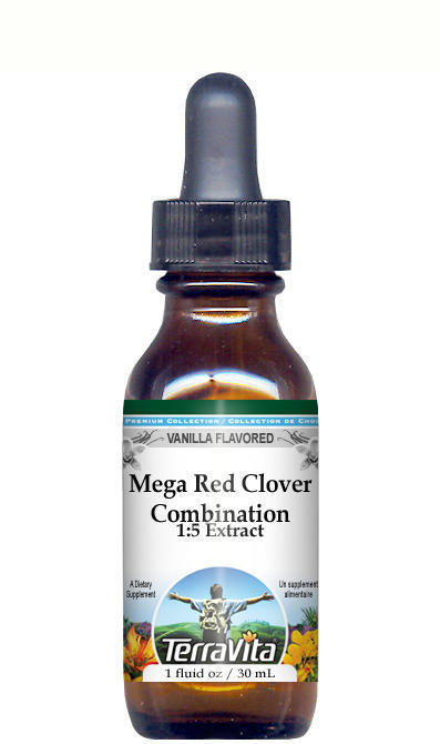 Mega Red Clover Combination Glycerite Liquid Extract (1:5)