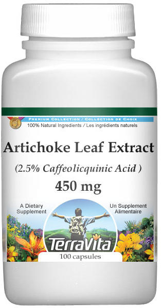 Artichoke Leaf Extract - 2.5% Caffeoylquinic Acid - 450 mg