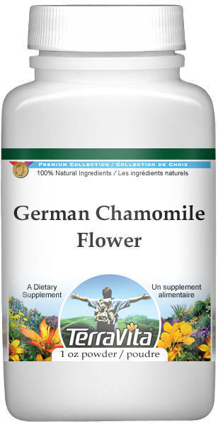 German Chamomile (Blue, Matricaria recutita) Flower Powder