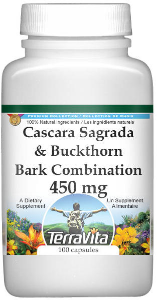 Cascara Sagrada and Buckthorn Bark Combination - 450 mg