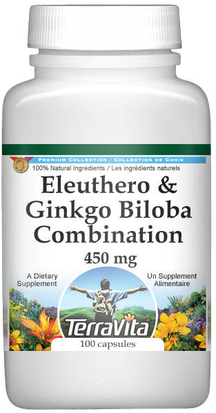 Eleuthero and Ginkgo Biloba Combination - 450 mg