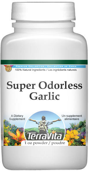 Super Odorless Garlic - with Hawthorn and Cayenne - Powder