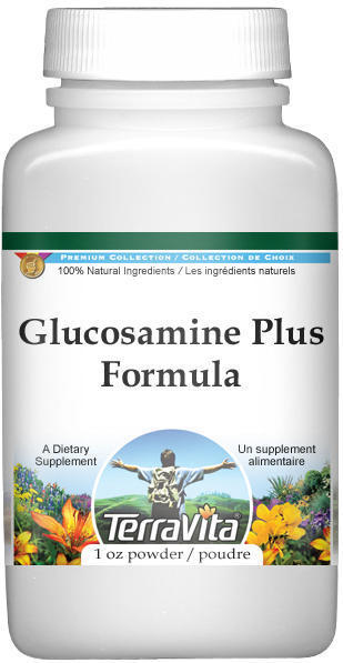 Glucosamine Plus Formula - Glucosamine, Cat's Claw and Devil's Claw - Powder