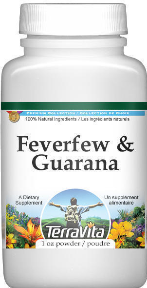 Feverfew and Guarana Combination Powder