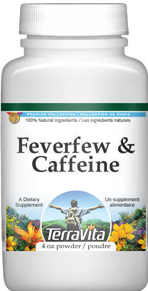 Feverfew and Caffeine Combination Powder