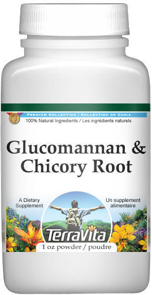 Glucomannan and Chicory Root (FOS) Combination Powder