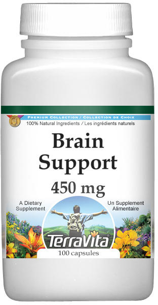 Brain Support - Ginkgo, Cat's Claw, Rosemary and More - 450 mg