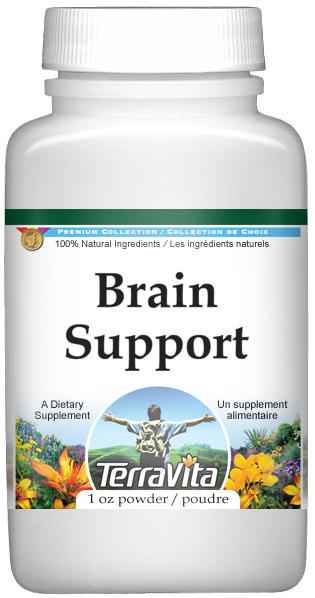 Brain Support Powder - Ginkgo, Cat's Claw, Rosemary and More