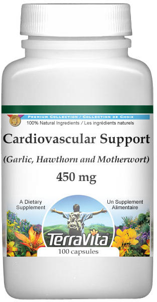 Cardiovascular Support - Garlic, Hawthorn and Motherwort - 450 mg