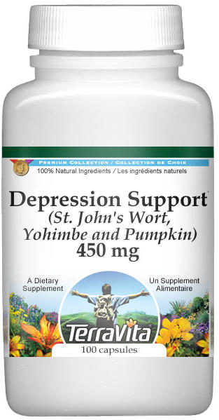 Melancholy Support - St. John's Wort, Yohimbe and Pumpkin - 450 mg