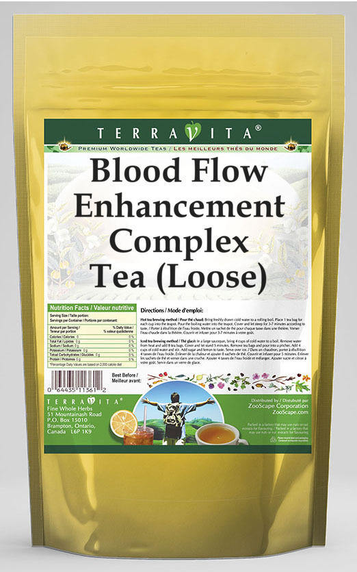 Blood Flow Enhancement Complex Tea (Loose) - Periwinkle, Primrose, Garlic and More