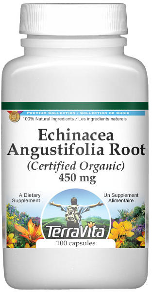 Echinacea Angustifolia Root (Certified Organic) - 450 mg