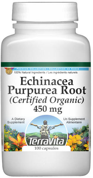 Echinacea Purpurea Root (Certified Organic) - 450 mg