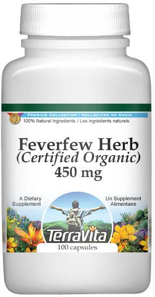 Feverfew Herb (Certified Organic) - 450 mg