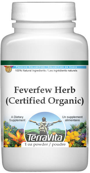 Feverfew Herb (Certified Organic) Powder