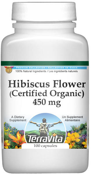 Hibiscus Flower (Certified Organic) - 450 mg